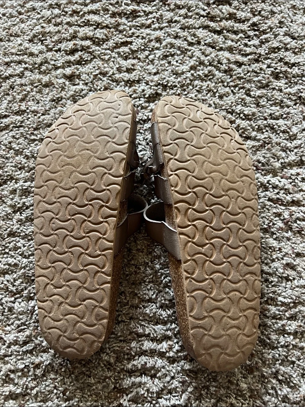 Maurices Braided Double-Buckle Slide Sandals in Taupe Brown
